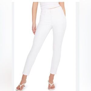 Good American White Ankle Skinny Jeans